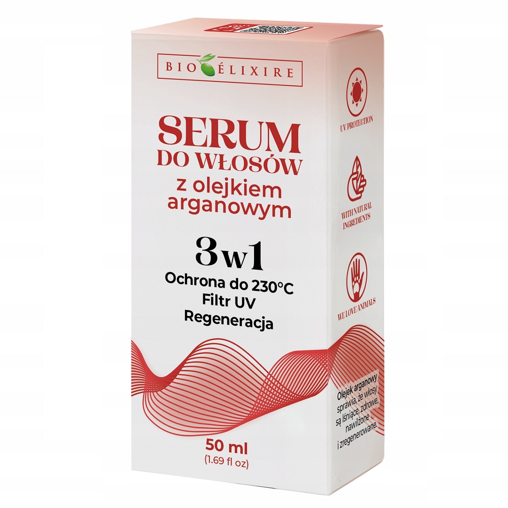 68973511739177943 Serum do włosów z olejkiem arganowym 3w1 50ml - obrazek 1