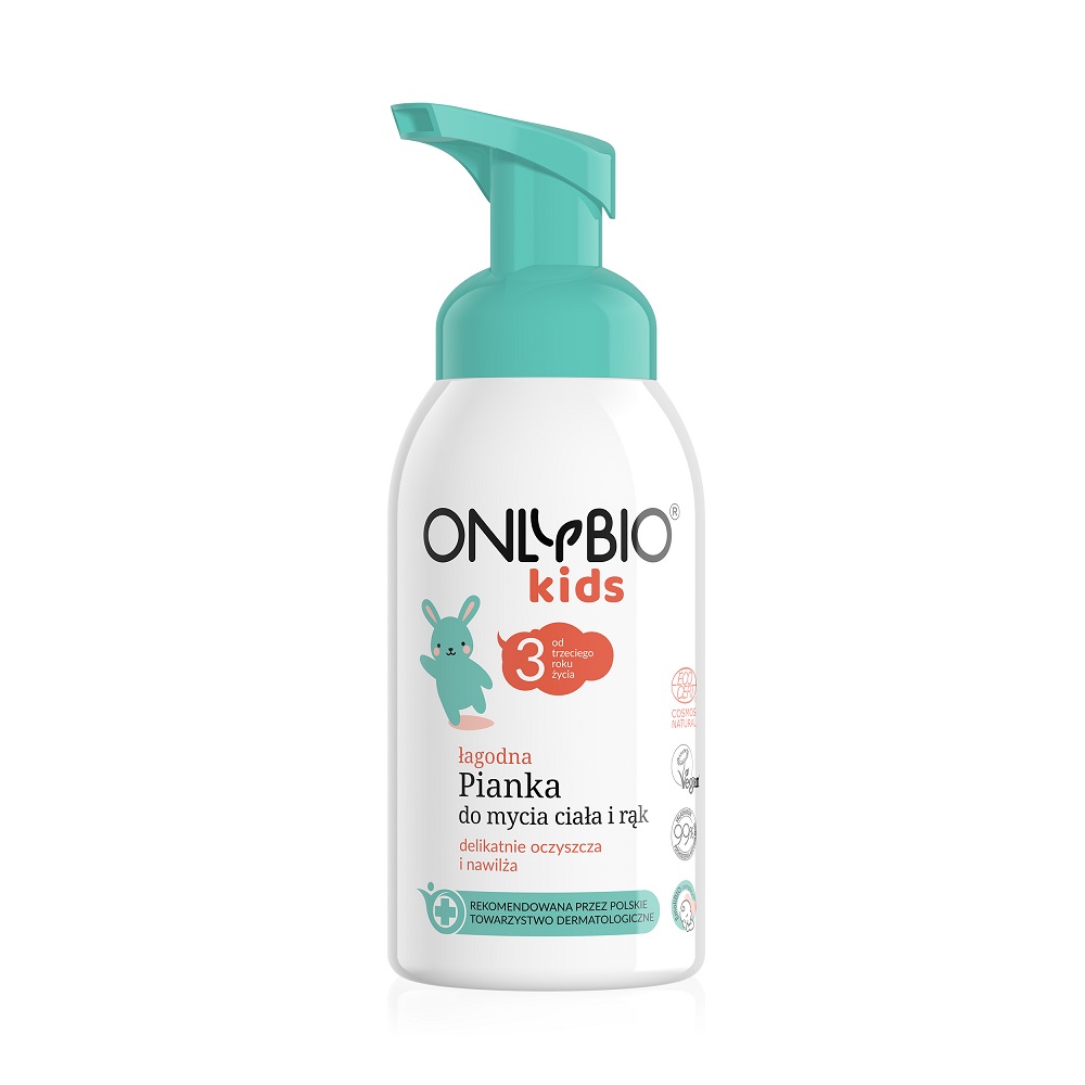 69016991610091588 Kids łagodna pianka do mycia ciała i rąk od 3. roku życia 300ml - obrazek 1