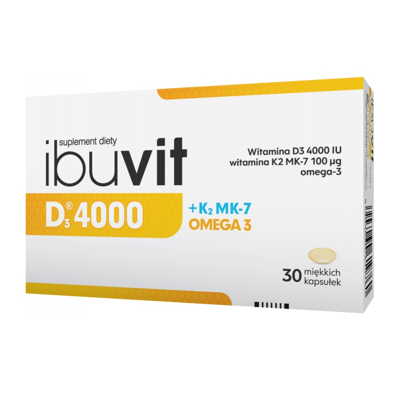 69075351764151564 D3 4000 + K2 MK-7 + Omega suplement diety dla osób powyżej 75.roku życia 30 kapsułek - obrazek 1