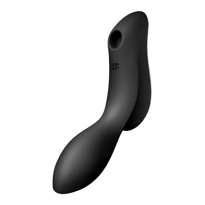 69106501650431491 Curvy Trinity 2 stymulator łechtaczki z wibracjami Black - obrazek 1