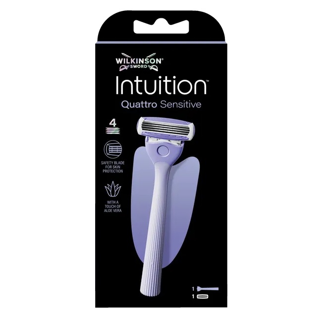 69120361777042102 Intuition Quattro Sensitive maszynka do golenia z 4 ostrzami - obrazek 1