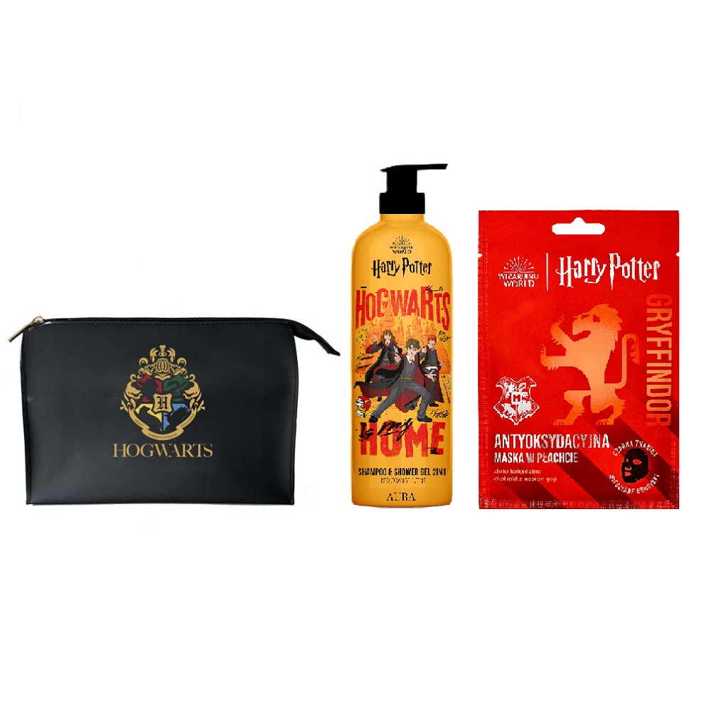 69138981762515082 Harry Potter zestaw żel pod prysznic 500ml + antyoksydacyjna maska w płachcie 20ml + kosmetyczka - obrazek 1
