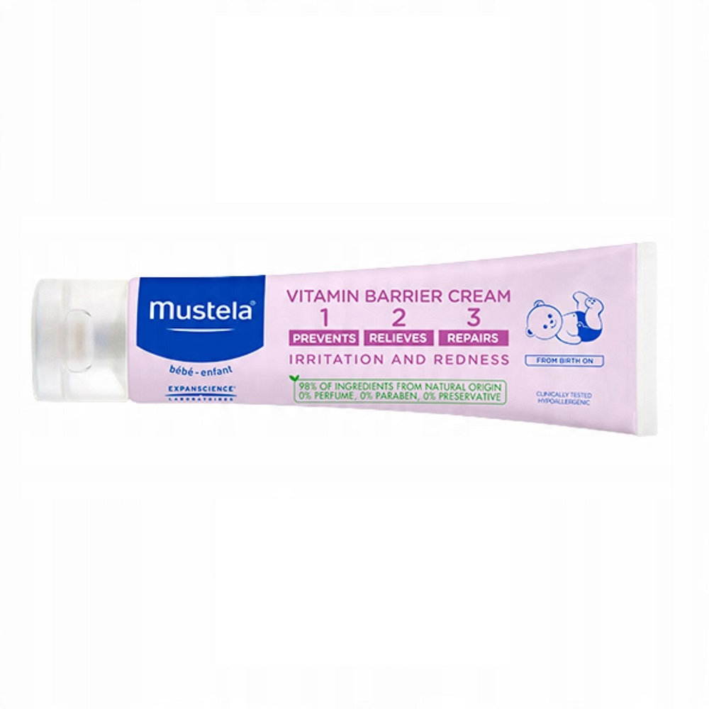 69210381751463498 Vitamin Barrier Cream 123 krem do przewijania dla noworodków i niemowląt 150ml - obrazek 1