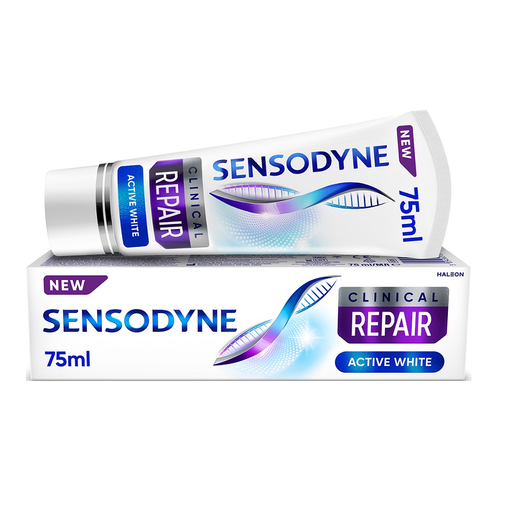 69298041731993111 Clinical Repair Active White wybielająca pasta do zębów z fluorkiem 75ml - obrazek 1