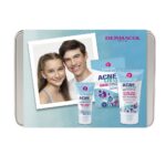 AcneClear zestaw żel do mycia twarzy 150ml + nawilżający krem-żel 50ml + maseczka 2x8ml