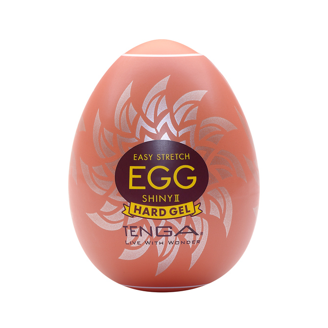 69434971709289559 Easy Stretch Egg Shiny II Hard Gel jednorazowy masturbator w kształcie jajka - obrazek 1