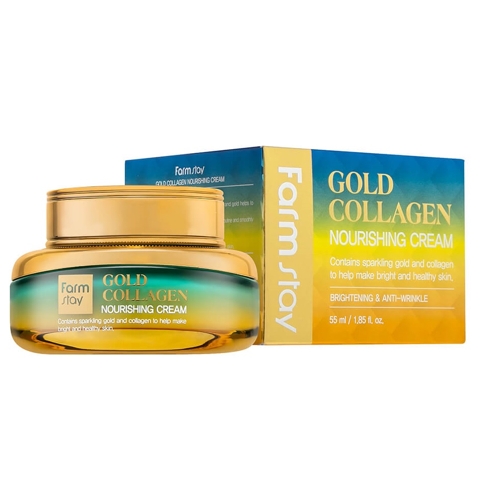 6946431681305502 Gold Collagen Nourishing Cream odżywczy krem do twarzy z kolagenem 55ml - obrazek 1