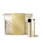 Unmissable Brushes Gift Set zestaw pędzel z podwójną końcówką do twarzy + pędzel z podwójną końcówką do oczu