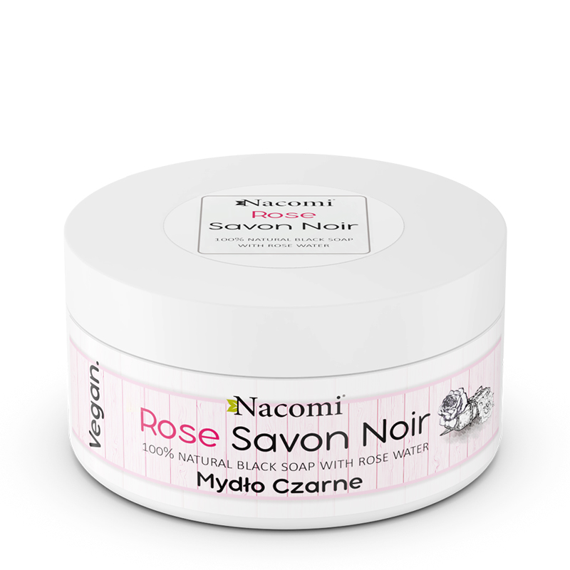 69634381657025453 Rose Savon Noir różane czarne mydło z wodą różaną 125g - obrazek 1