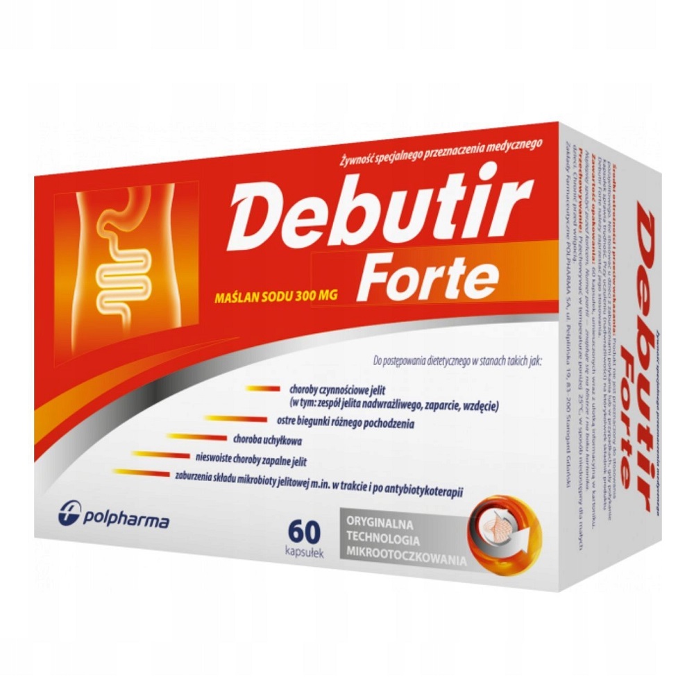 69686361764169391 Forte maślan sodu 300mg żywność specjalnego przeznaczenia medycznego 60 kapsułek - obrazek 1