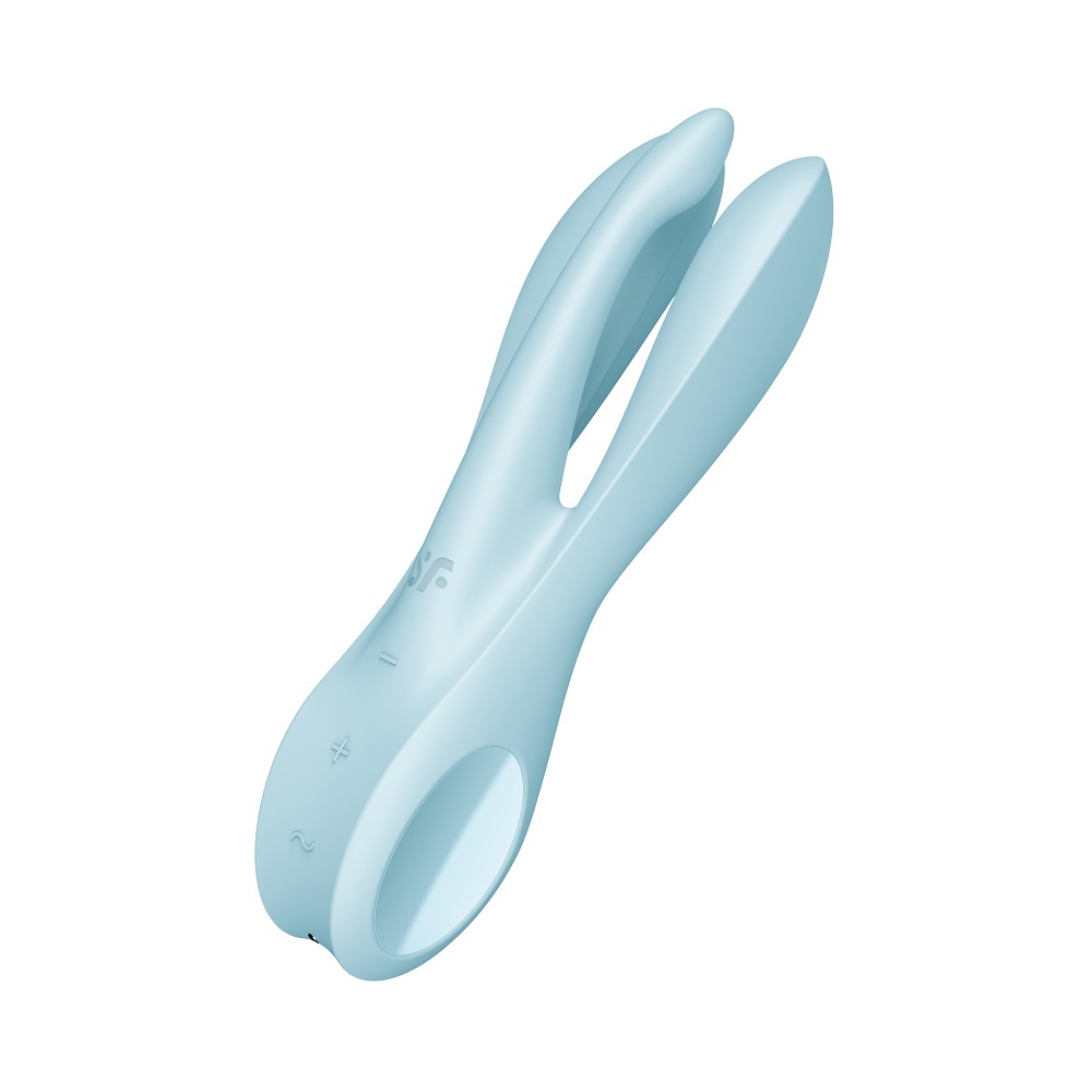69893291665562036 Threesome 1 wibrator Light Blue - obrazek 1