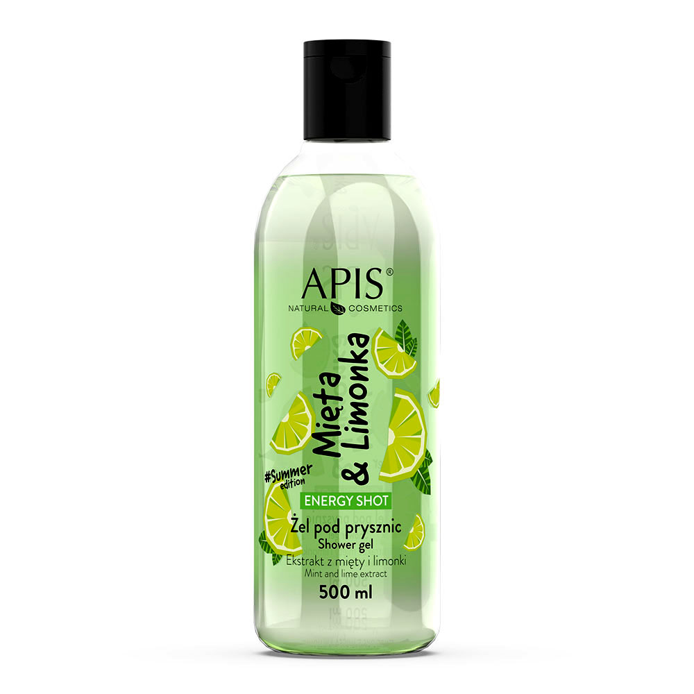 69923231659965934 Energy Shot żel pod prysznic Mięta & Limonka 500ml - obrazek 1
