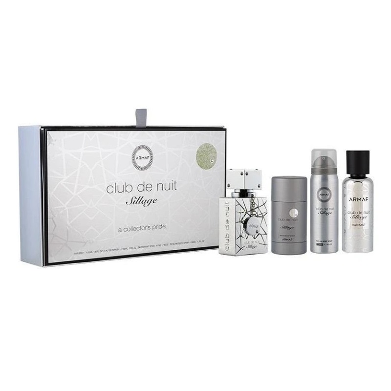 69932141767335483 Club de Nuit Sillage zestaw woda perfumowana spray 30ml + dezodorant spray 50ml + dezodorant sztyft 75g + mgiełka do włosów 55ml - obrazek 1