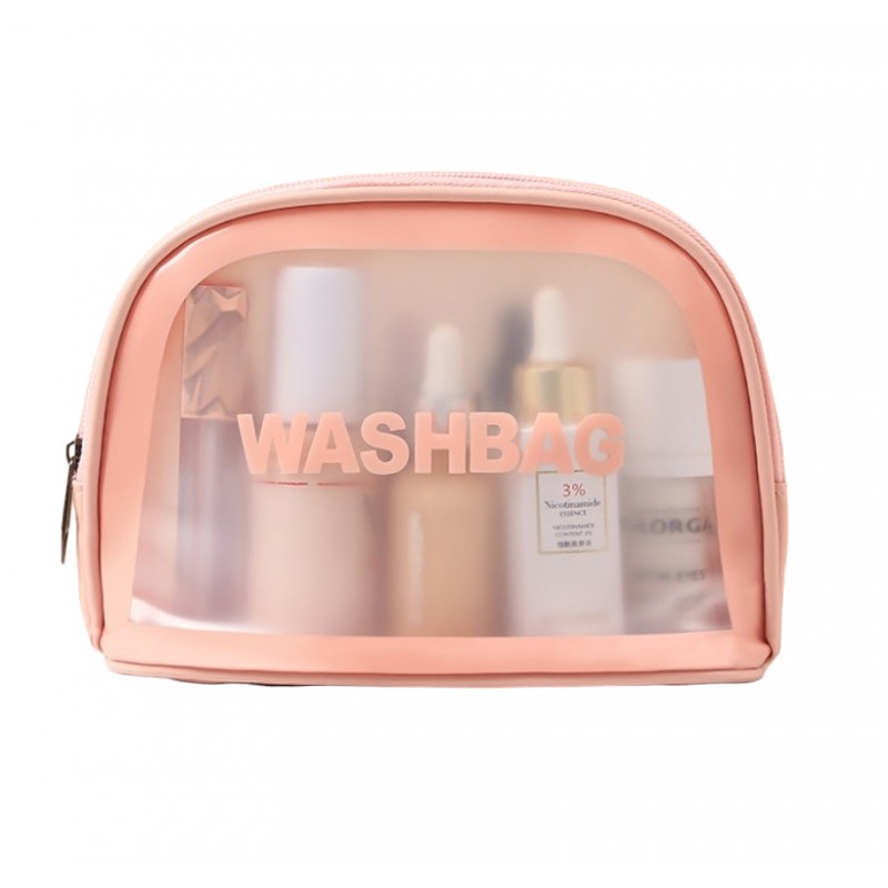69958421712309080 Washbag kosmetyczka rozkładana Różowa - obrazek 1