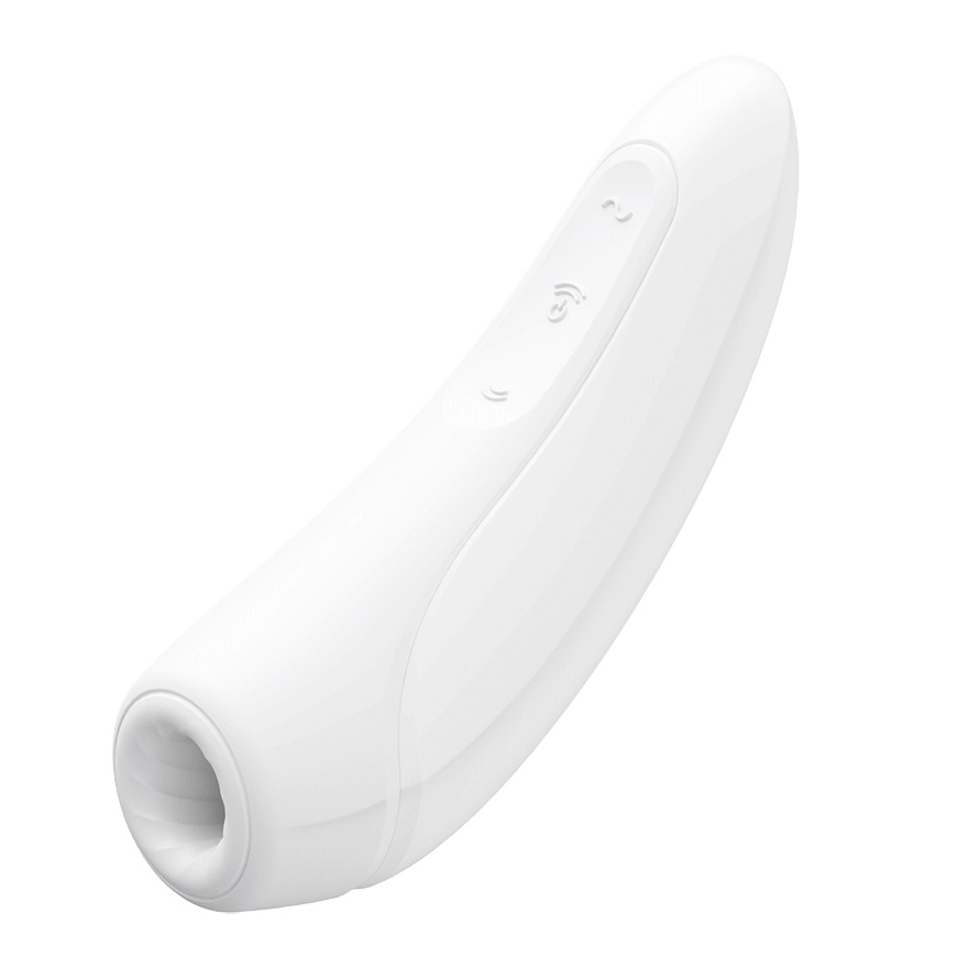 70342391638193993 Curvy 1+ bezdotykowy stymulator ssąco-wibrujący White - obrazek 1