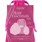 Hair Essentials zestaw turban do włosów + szczotka do włosów + worek do prania lub przechowywania
