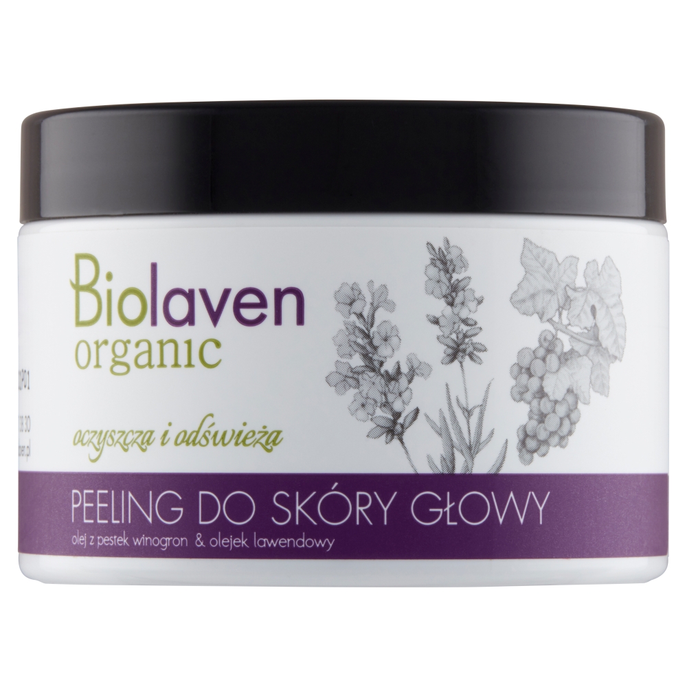 70461191651756736 Odświeżający peeling do skóry głowy Olej z Pestek Winogron & Olejek Lawendowy 150ml - obrazek 1