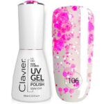 Luxury lakier hybrydowy z drobinkami holograficznymi 106 Pink Pop 10ml