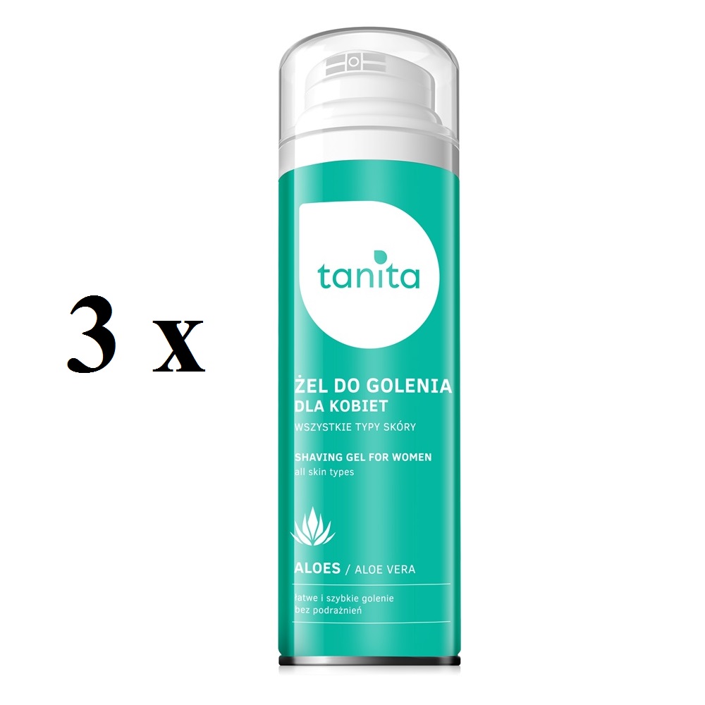 70657891599456177 Shaving Gel For Women żel do golenia dla kobiet Aloes 3x200ml - obrazek 1