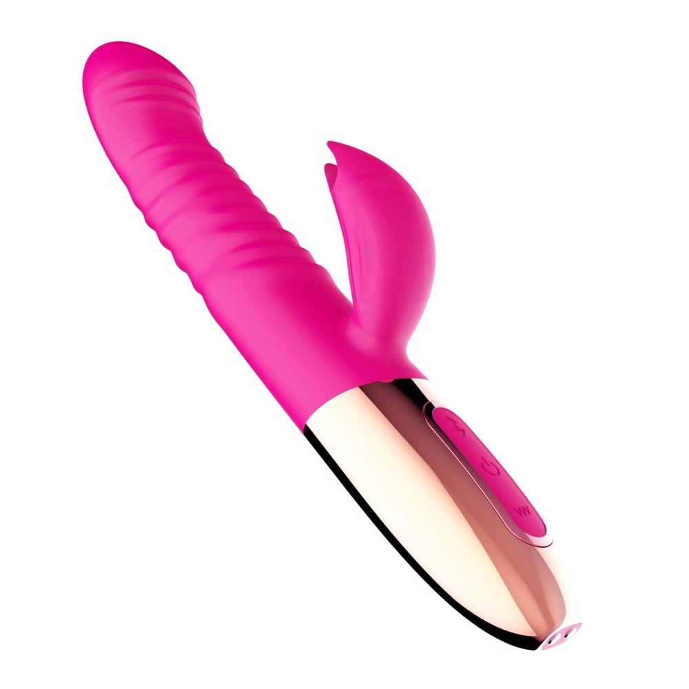 70691421753433112 Thrusting Vibrator wibrator królik Pink - obrazek 1