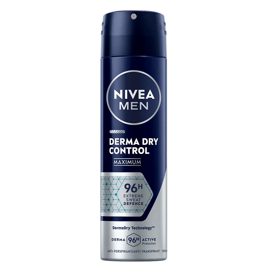 70704381750697016 Men Derma Dry Control antyperspirant w sprayu 150ml - obrazek 1