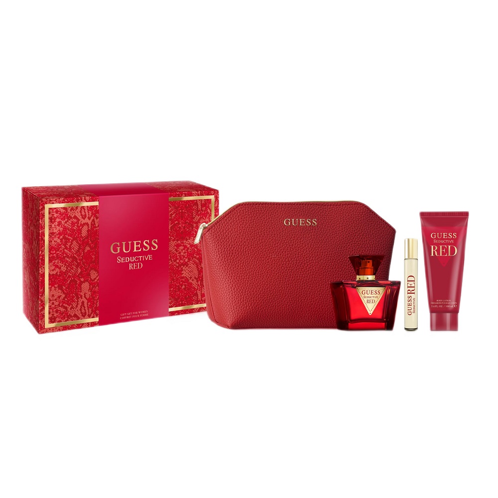 70867431733203885 Seductive Red zestaw woda toaletowa spray 75ml + woda toaletowa spray 15ml + balsam do ciała 100ml + kosmetyczka - obrazek 1