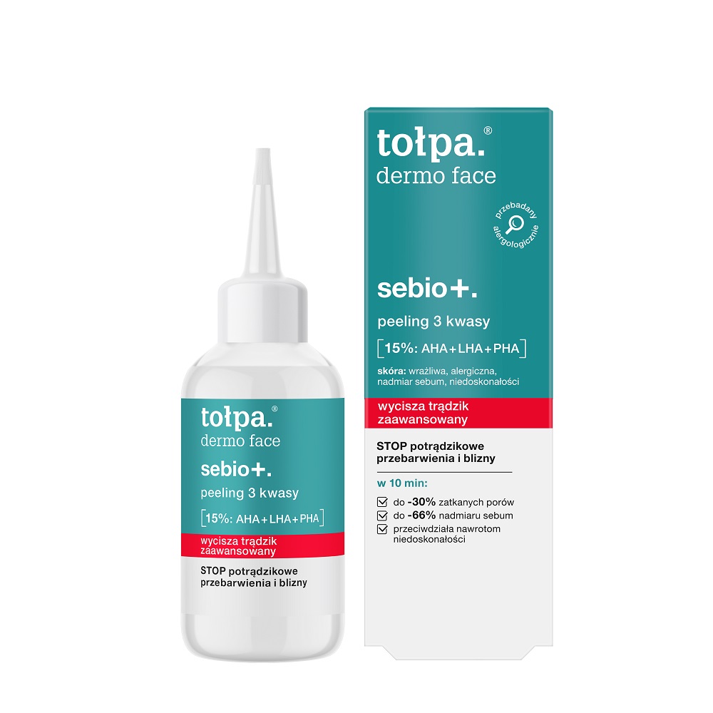 7108311726565062 Dermo Face Sebio+ peeling 3 kwasy 50ml - obrazek 1