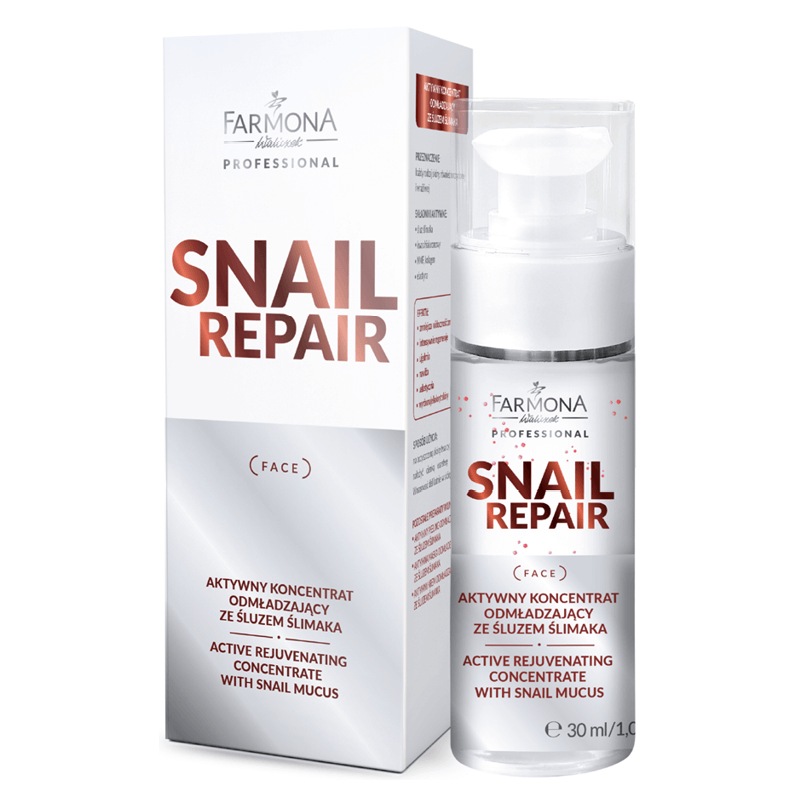 71133421601980923 Snail Repair aktywny koncentrat odmładzający ze śluzem ślimaka 30ml - obrazek 1
