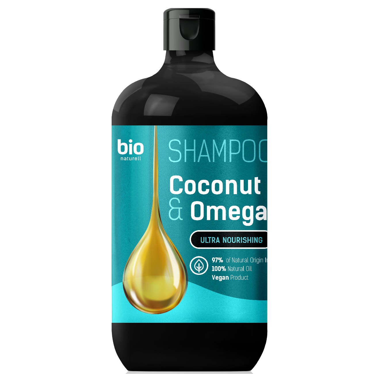 71307321680174997 Szampon z olejem kokosowym i Omega 3 do wszystkich rodzajów włosów 946ml - obrazek 1