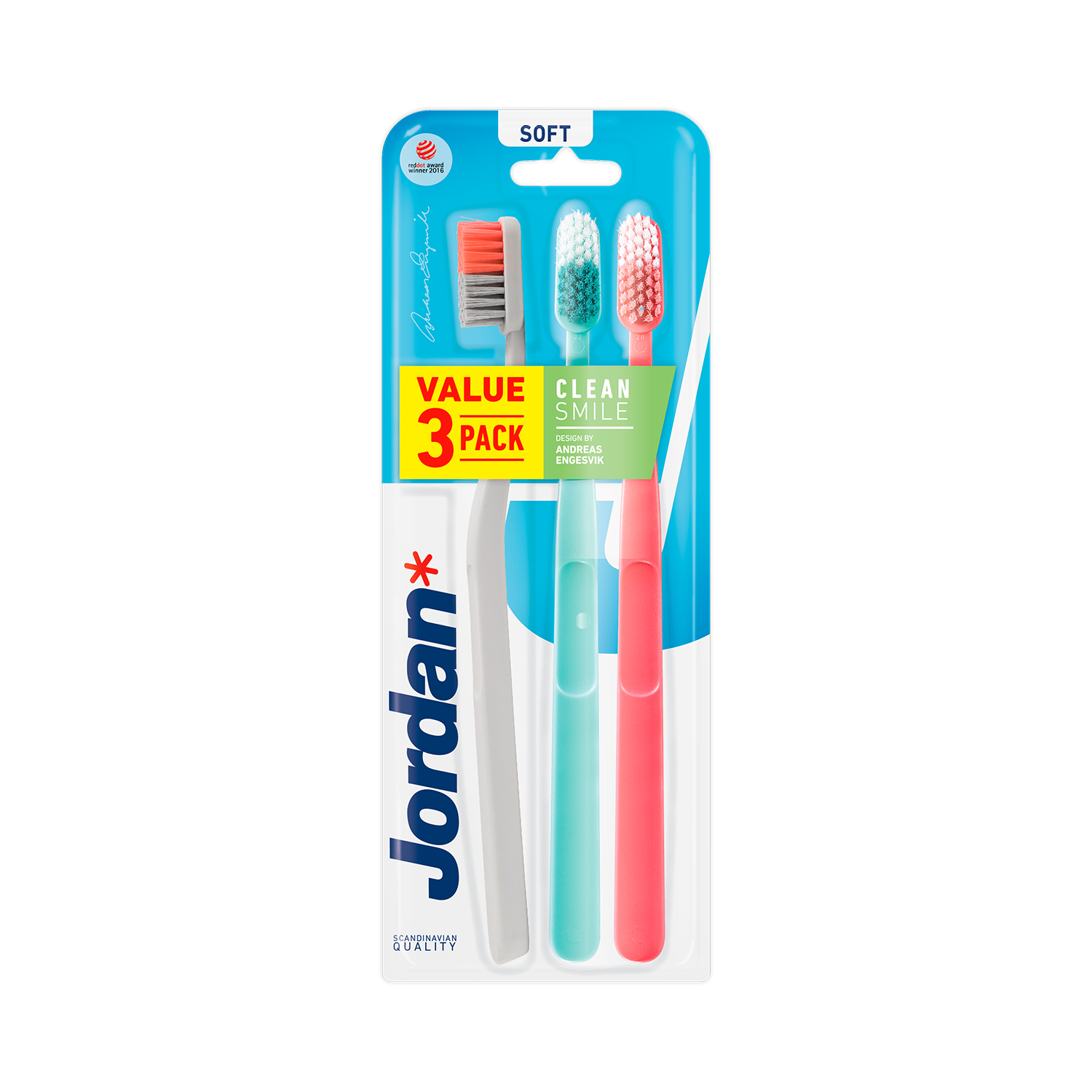 71376631673608778 Clean Smile szczoteczka do zębów Miękka 3szt. - obrazek 1