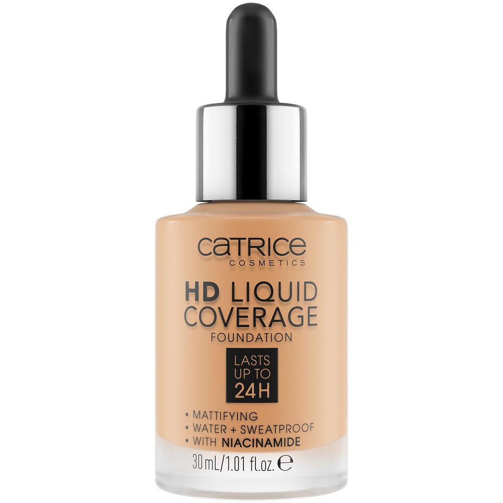 7159791710319246 HD Liquid Coverage Foundation 24H matujący podkład do twarzy 034 Medium Beige 30ml - obrazek 1