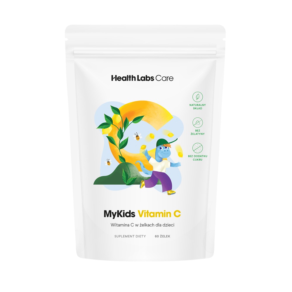 71679381674713847 MyKids Vitamin C wegańska witamina C w żelkach dla dzieci suplement diety 60 żelek - obrazek 1