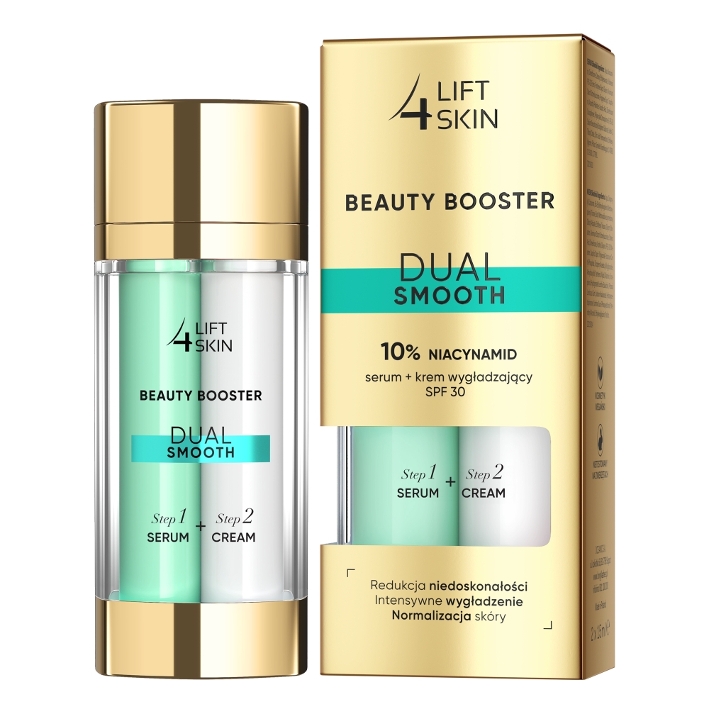 71710371675781048 Beauty Booster Dual Smooth 10% Niacynamid serum + krem wygładzający SPF30+ 2x15ml - obrazek 1