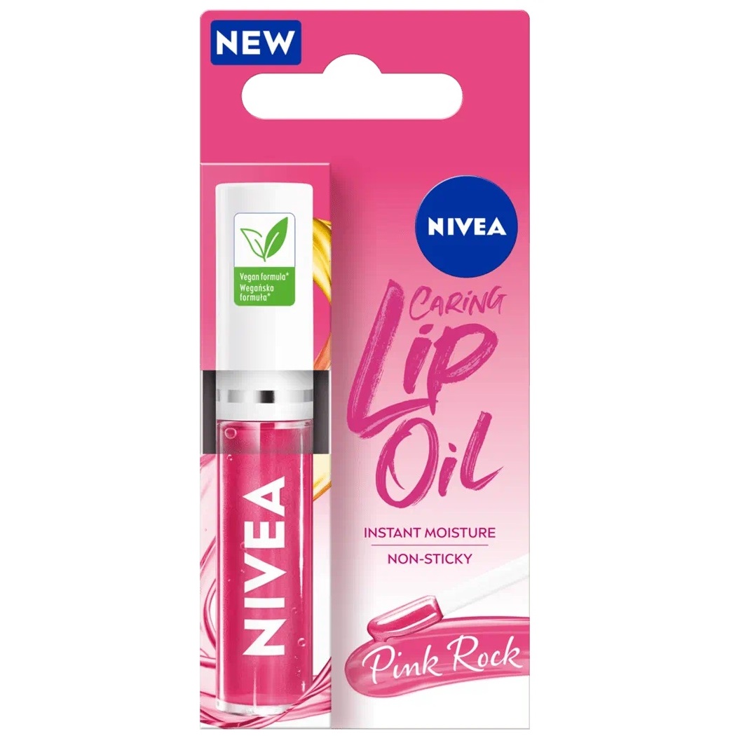 71719831751268916 Caring Lip Oil pielęgnujący olejek do ust Pink Rock 5.5ml - obrazek 1