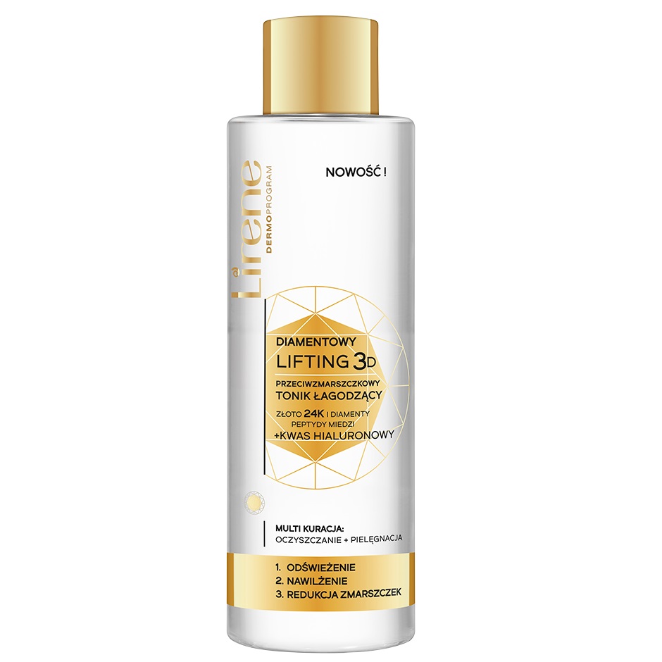 71773141662971269 Diamentowy Lifting 3D przeciwzmarszczkowy tonik łagodzący 200ml - obrazek 1