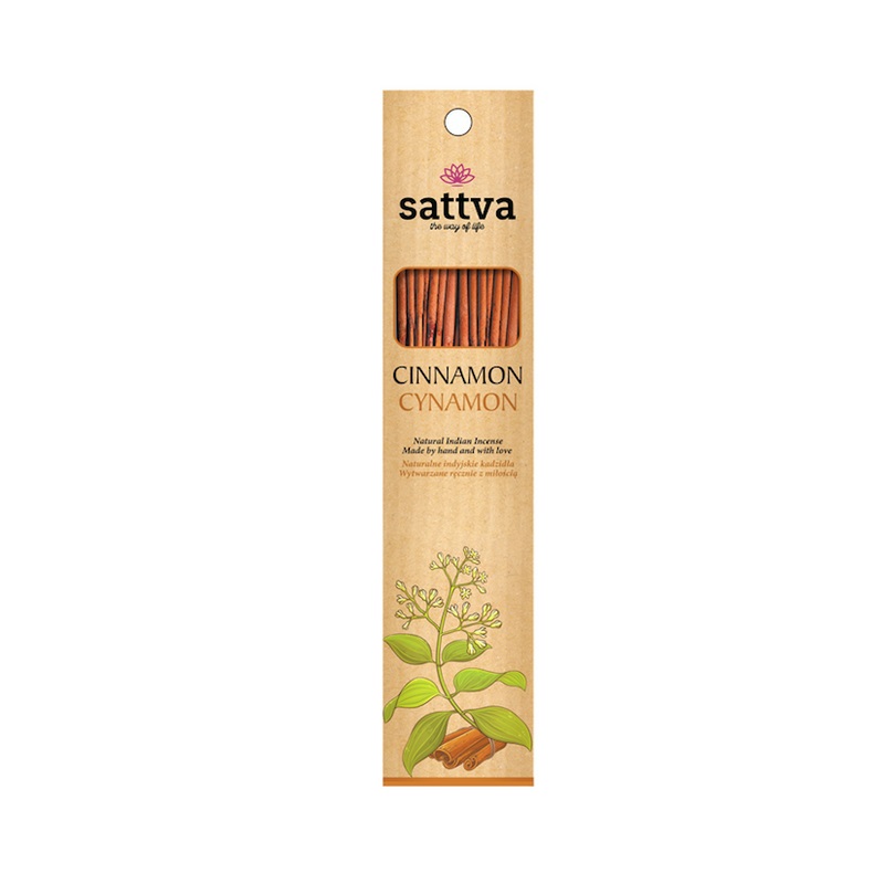 71928151662382365 Natural Indian Incense naturalne indyjskie kadzidełko Cynamon 15szt - obrazek 1