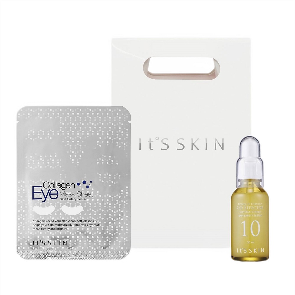 71938491730395369 Beauty Elasticity Gift Set zestaw ujędrniające serum do twarzy 30ml + kolagenowe płatki pod 3g - obrazek 1
