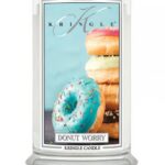 Duża świeca zapachowa z dwoma knotami Donut Worry 623g