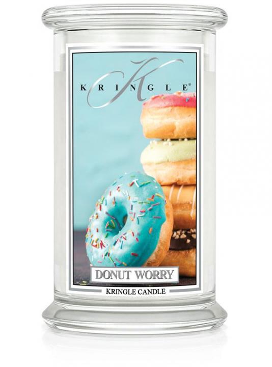 71984701623902009 Duża świeca zapachowa z dwoma knotami Donut Worry 623g - obrazek 1