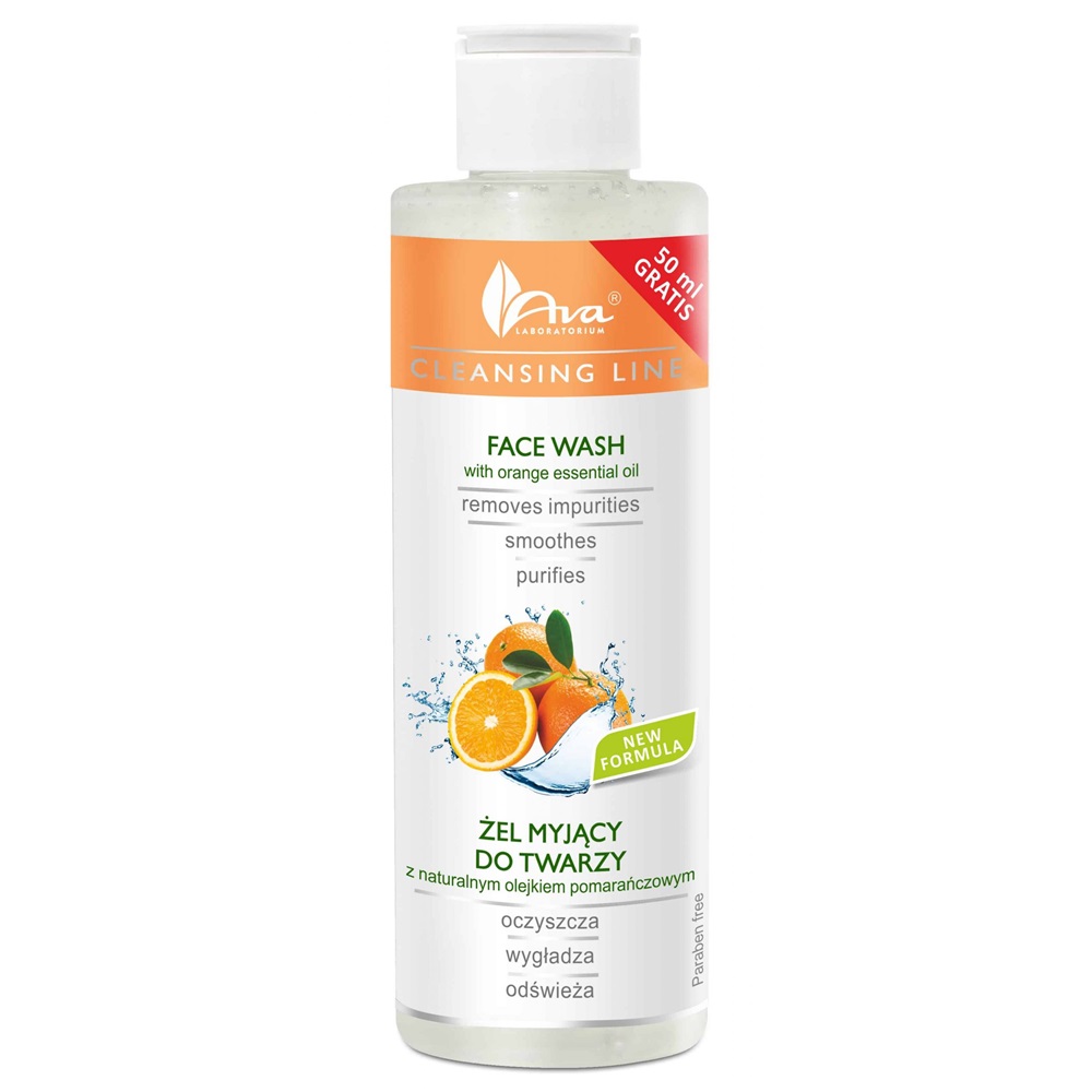72018991725435973 Cleansing Line żel myjący do twarzy z naturalnym olejkiem pomarańczowym 200ml - obrazek 1