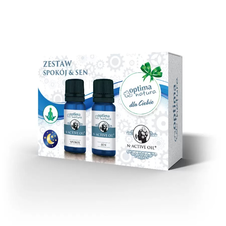 72049731680878967 N-Active Oil zestaw olejek eteryczny Spokój 10ml + olejek eteryczny Sen 10ml - obrazek 1