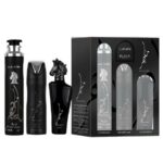 Maahir Black Edition zestaw woda perfumowana spray 100ml + dezodorant spray 200ml + odświeżacz powietrza 300ml