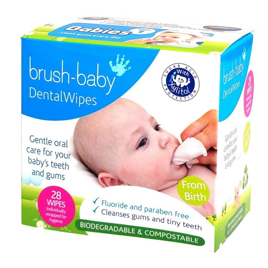 72143101721923645 DentalWipes chusteczki do czyszczenia dziąseł i zębów mlecznych 28szt. - obrazek 1