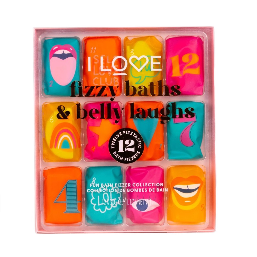 72250501706769898 Fizzy Baths & Belly Laughs zestaw kulek do kąpieli 12x30g - obrazek 1