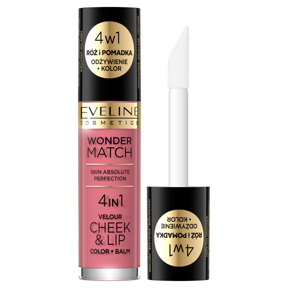 72311251698649255 Wonder Match Velour Cheek&Lip róż i pomadka w płynie 04 4.5ml - obrazek 1