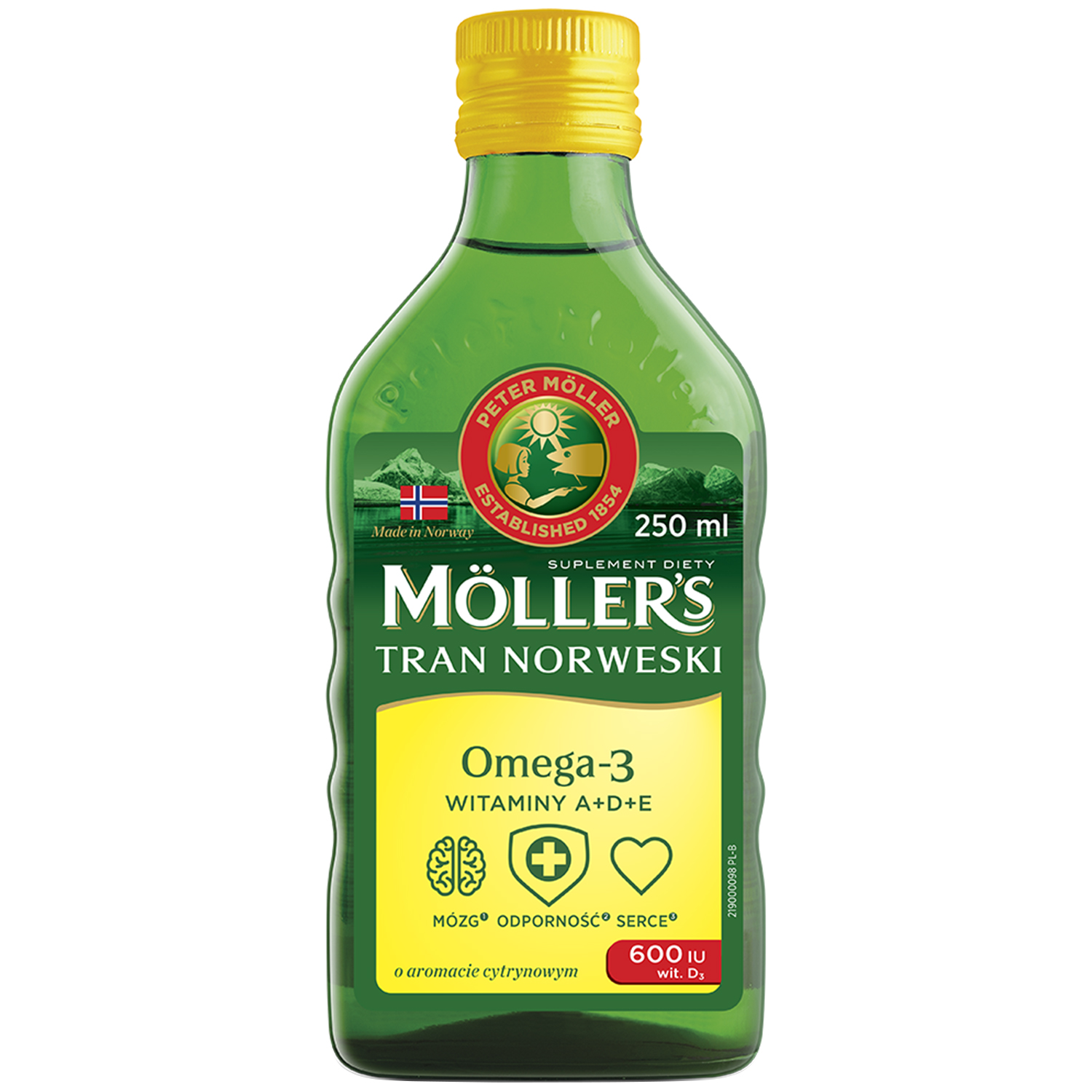72329231667827196 Tran Norweski suplement diety Cytrynowy 250ml - obrazek 1