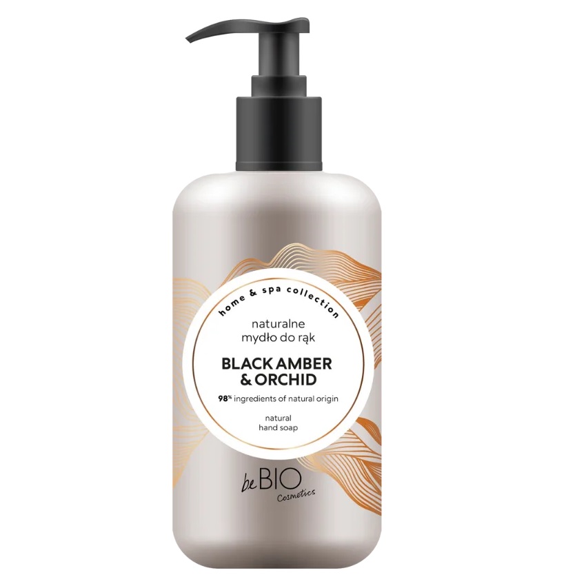 72336531757328634 Home & Spa Collection naturalne mydło do rąk w płynie Black Amber & Orchid 300ml - obrazek 1