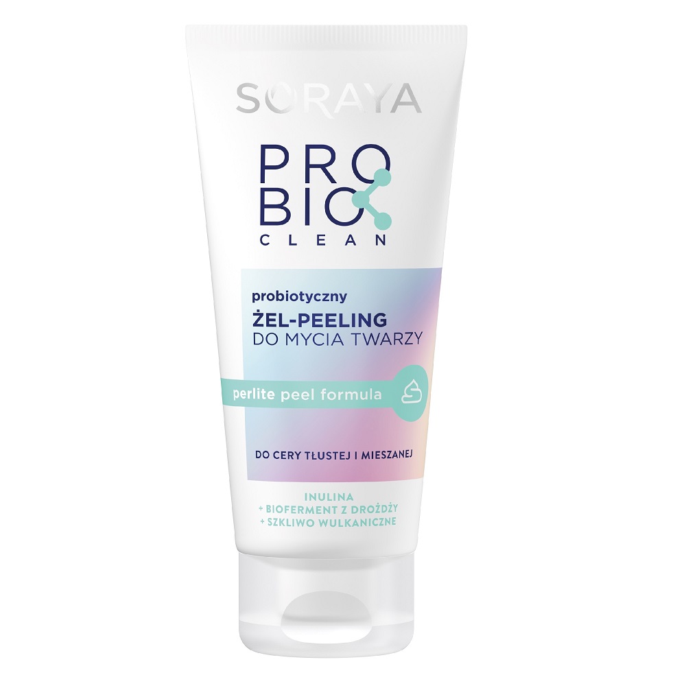 72372111675945391 Probio Clean probiotyczny żel-peeling do mycia twarzy do cery tłustej i mieszanej 150ml - obrazek 1