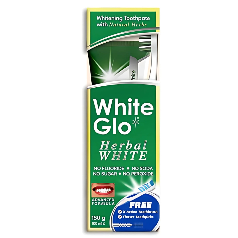 72401461752763193 Herbal Whitening Toothpaste ziołowa pasta do zębów 100ml + szczoteczka do zębów - obrazek 1