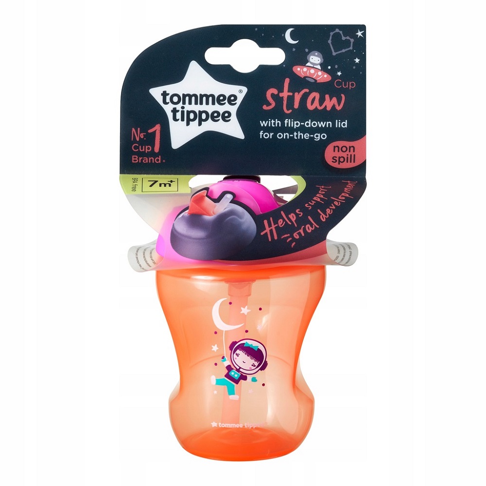 72485931663313859 Straw Cup kubek niekapek ze słomką 7m+ Girl 230ml - obrazek 1